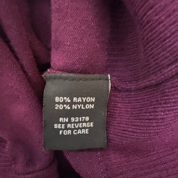 Premise Studio Plum Purple Cardigan Sweater Size 0X - Picture 8 of 9